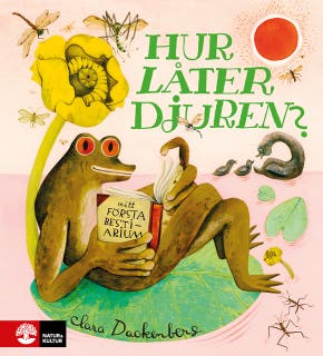 Hur låter djuren? : Mitt första bestiarium – omslag till ljudboken av Clara Dackenberg