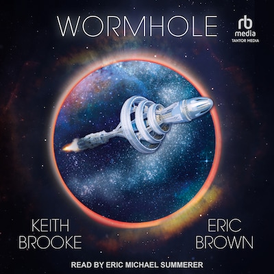 Wormhole – omslag til lydbogen af Keith Brooke, Eric Brown