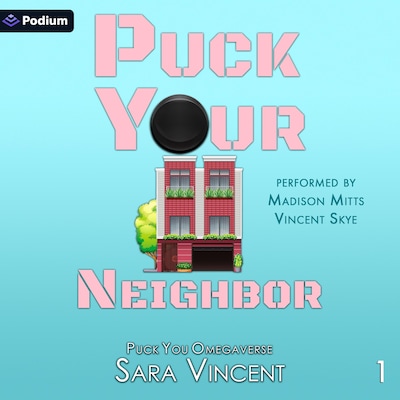 Puck Your Neighbor – omslag til lydbogen af Sara Vincent