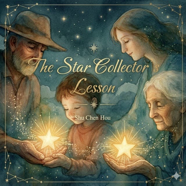The Star Collector's Lesson: A Magical Children’s Picture Book About Letting Go, Wonder, and the Beauty of Living in the Moment – omslag til lydbogen af Shu Chen Hou