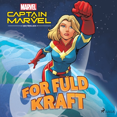 Captain Marvel - Begyndelsen - For fuld kraft – omslag til lydbogen af Marvel
