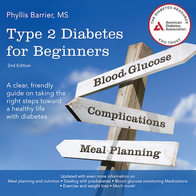 Type 2 Diabetes For Beginners, 2nd Edition – omslag til lydbogen af Phyllis Barrier, MS