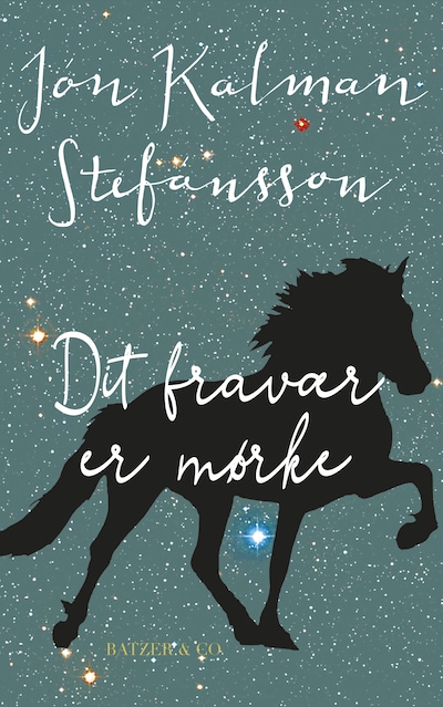 Dit fravær er mørke – omslag til lydbogen af Jón Kalman Stefánsson