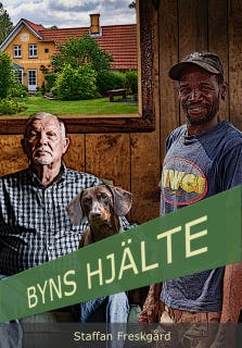 Byns hjälte – omslag till ljudboken av Staffan Freskgård