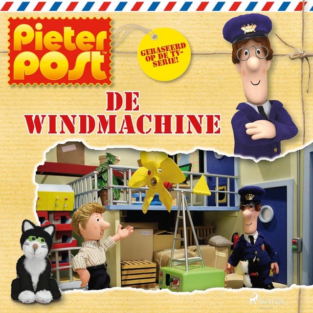 Pieter Post - De windmachine – omslag van het luisterboek van John A. Cunliffe