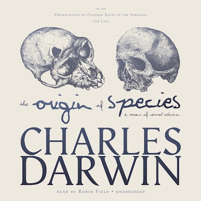 The Origin of Species by Means of Natural Selection – omslag til lydbogen af Charles Darwin