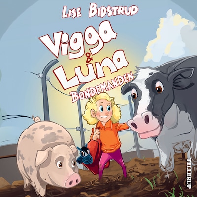 Vigga & Luna #3: Bondemanden – omslag til lydbogen af Lise Bidstrup