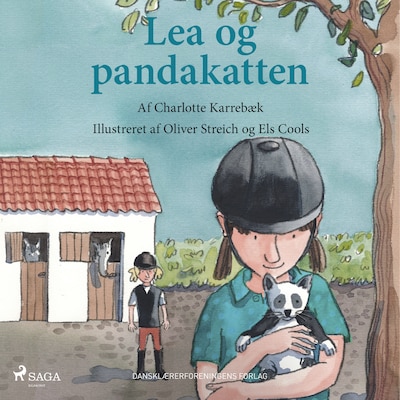 Lea og pandakatten – omslag til lydbogen af Charlotte Karrebæk