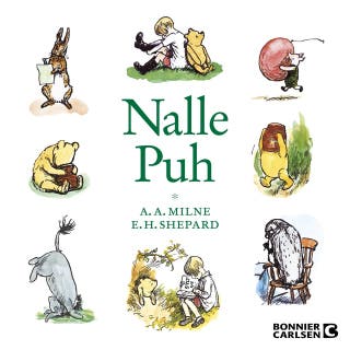 Nalle Puh – omslag till ljudboken av A.A. Milne