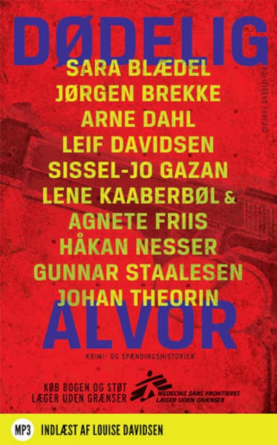 Dødelig alvor – omslag til lydbogen af Håkan Nesser, Arne Dahl, Johan Theorin