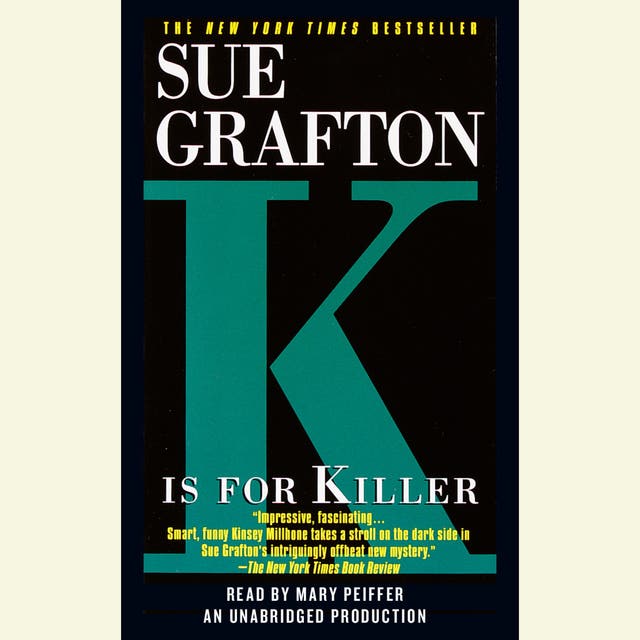 K Is For Killer – omslag til lydbogen af Sue Grafton