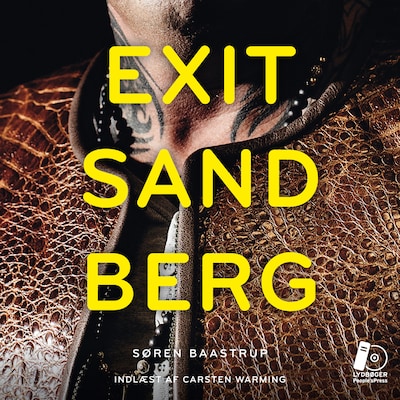 Exit Sandberg – omslag til lydbogen af Søren Baastrup