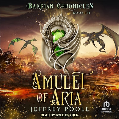 Amulet of Aria – omslag til lydbogen af Jeffrey Poole