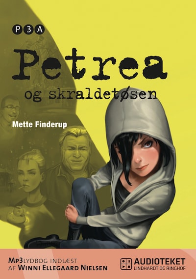 Petrea og skraldetøsen – omslag til lydbogen af Mette Finderup