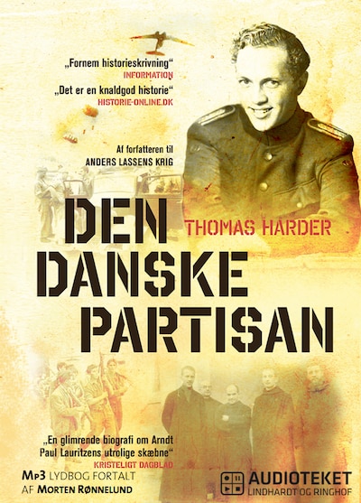 Den danske partisan - historien om Paolo il danese – omslag til lydbogen af Thomas Harder