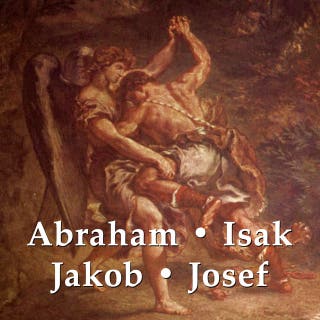 Abraham, Isak, Jakob, Josef – omslag till ljudboken av Svenska Folkbibeln