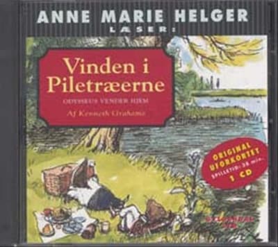 Anne Marie Helger læser Vinden i Piletræerne 9 – omslag til lydbogen af Kenneth Grahame