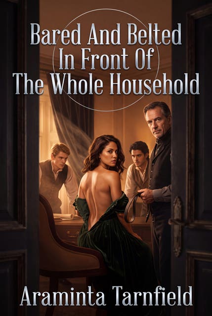 Bared And Belted In Front Of The Whole Household: A Filthy Historical Spanking Humiliation Romance – omslag til lydbogen af Araminta Tarnfield