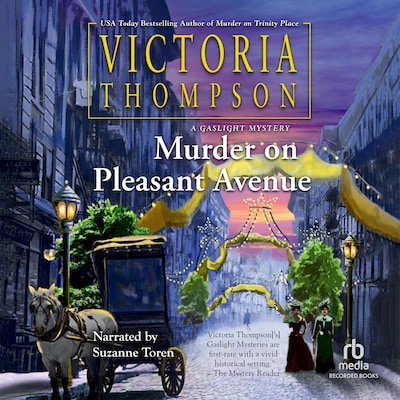 Murder on Pleasant Avenue – omslag til lydbogen af Victoria Thompson