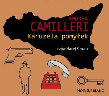 Karuzela pomyłek – okładka audiobooka, autor Andrea Camilleri