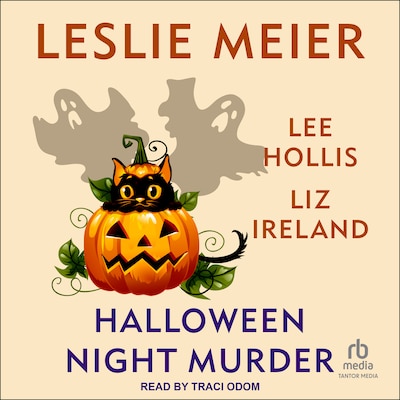 Halloween Night Murder – omslag til lydbogen af Leslie Meier, Lee Hollis, Liz Ireland