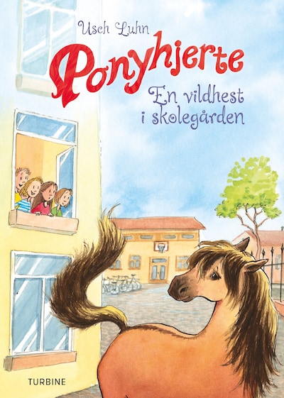 Ponyhjerte – en vildhest i skolegården – omslag til lydbogen af Usch Luhn