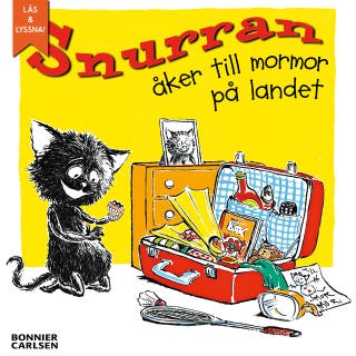 Snurran åker till mormor på landet – omslag till ljudboken av Annika Samuelsson,Eva Bergström