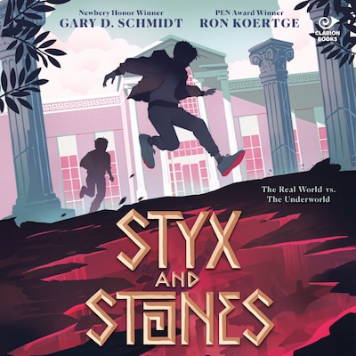 Styx and Stones – omslag til lydbogen af Gary D. Schmidt, Ron Koertge