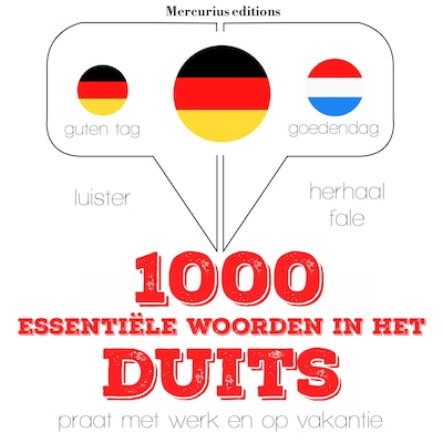 1000 essentiële woorden in het Duits – omslag van het luisterboek van JM Gardner