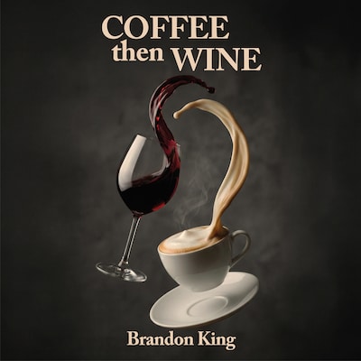 Coffee then wine – omslag til lydbogen af Brandon King