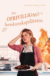 Den ofrivilliga hemkunskapsläraren – omslag till ljudboken av Karolina Tennholt Bortz