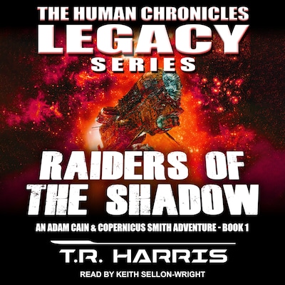 Raiders of the Shadow – omslag til lydbogen af T.R. Harris