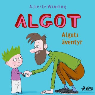 Algots äventyr – omslag till ljudboken av Alberte Winding