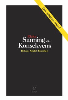 Sanning eller konsekvens - boken, spelet, skratten – omslag till ljudboken av Nicotext Förlag