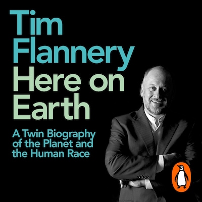 Here on Earth – omslag til lydbogen af Tim Flannery