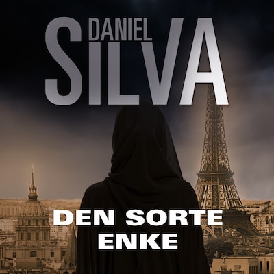 Den sorte enke – omslag til lydbogen af Daniel Silva