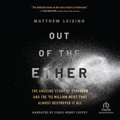 Out of the Ether – omslag til lydbogen af Matthew Leising