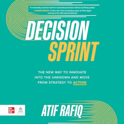 Decision Sprint – omslag til lydbogen af Atif Rafiq