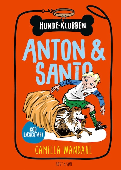 Hundeklubben 2 - Anton og Santo – omslag til lydbogen af Camilla Wandahl