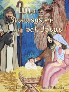 Lilla storasyster och Jesus – omslag till ljudboken av Gudrun Lundberg