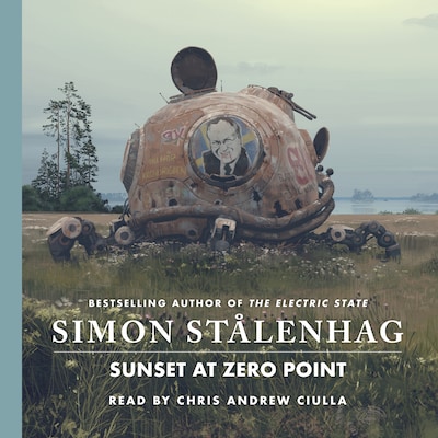 Sunset at Zero Point – omslag til lydbogen af Simon Stålenhag
