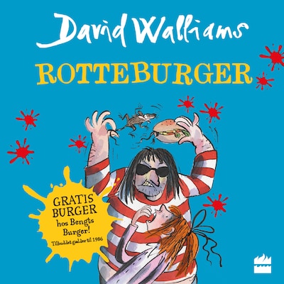 Rotteburger – omslag til lydbogen af David Walliams