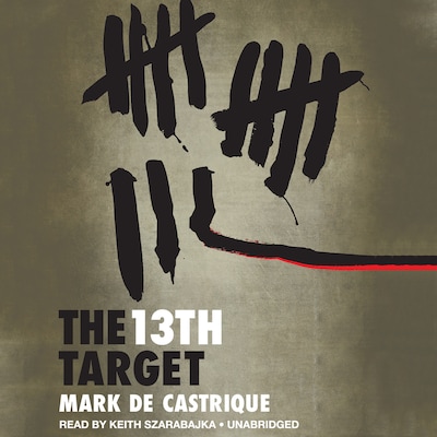 The 13th Target – omslag til lydbogen af Mark De Castrique