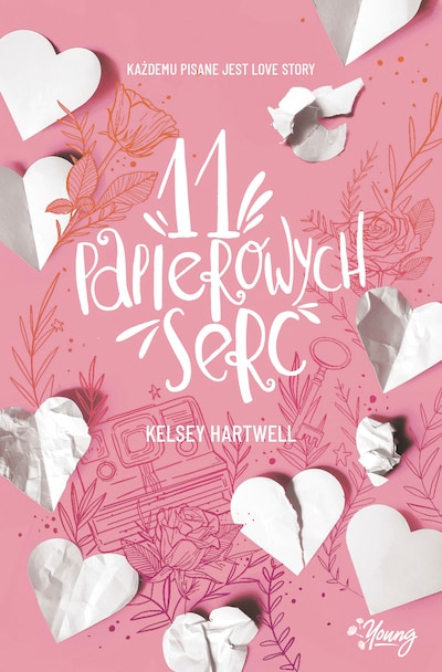 11 papierowych serc – okładka audiobooka, autor Kelsey Hartwell