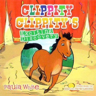 Clippity Clippity's Exciting Discovery – omslag till ljudboken av Paula J White
