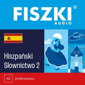 FISZKI audio – hiszpański – Słownictwo 2 – okładka audiobooka, autor Kinga Perczyńska