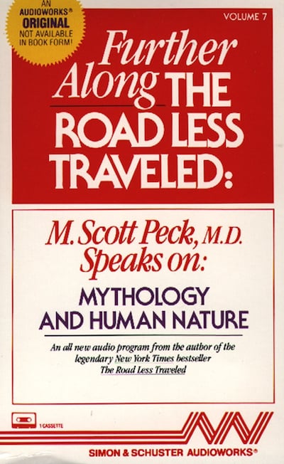 Further Along the Road Less Traveled: Mythology and Human Nature – omslag van het luisterboek van M. Scott Peck