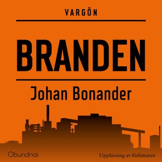 Branden – omslag till ljudboken av Johan Bonander
