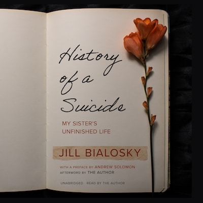 History of a Suicide – omslag til lydbogen af Jill Bialosky