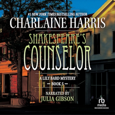 Shakespeare's Counselor – omslag til lydbogen af Charlaine Harris